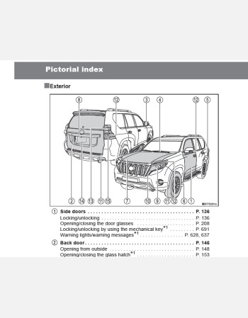 toyota land cruiser prado 2018 owners manual rhd & lhd